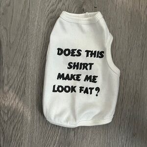 White dog tank top🐶
